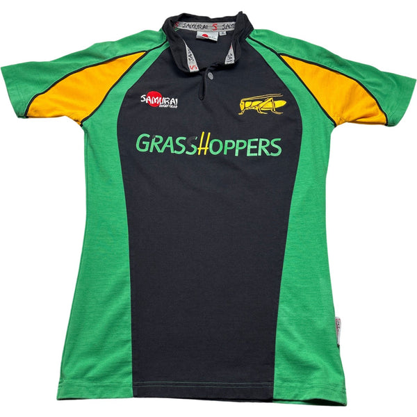 Vintage Green Samurai Grasshoppers Rugby Shirt (XL)