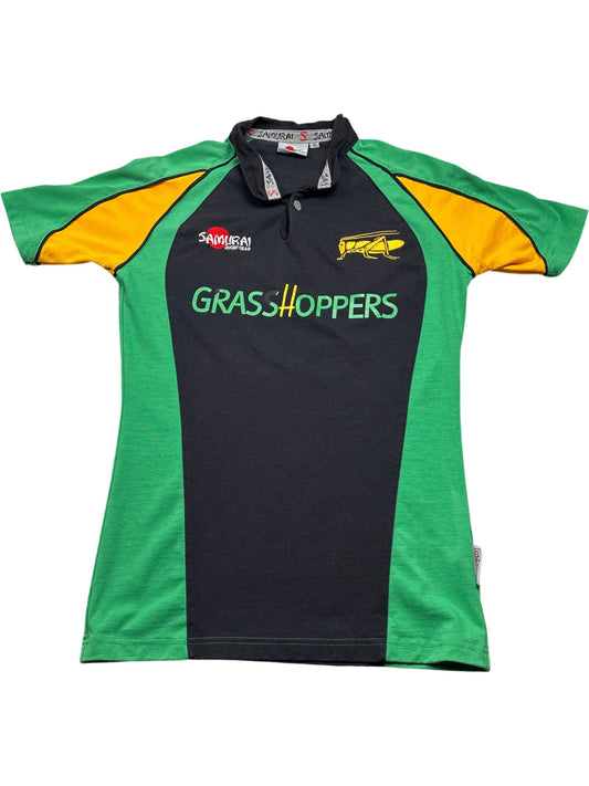 Vintage Green Samurai Grasshoppers Rugby Shirt (XL)