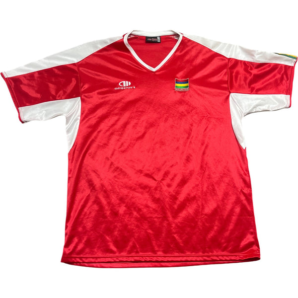 Vintage Red Mauritius Dill Sport Soccer Jersey (L)