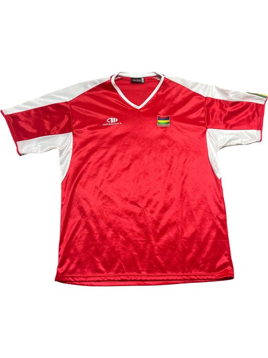 Vintage Red Mauritius Dill Sport Soccer Jersey (L)
