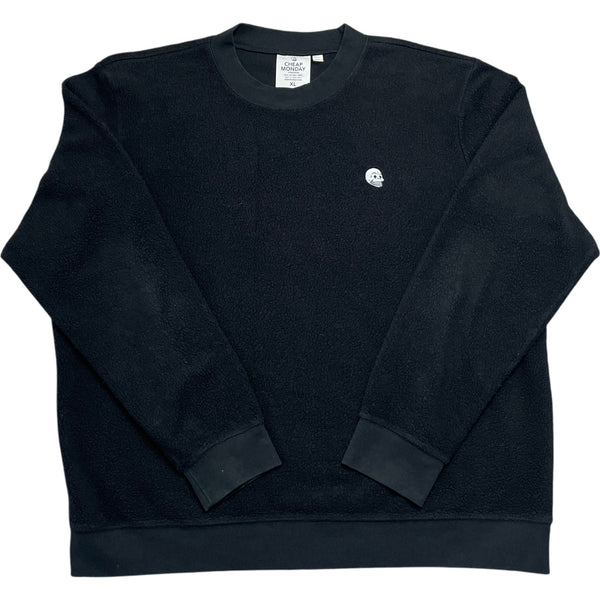 Vintage Black Cheap Monday Fleece Pullover (XL)