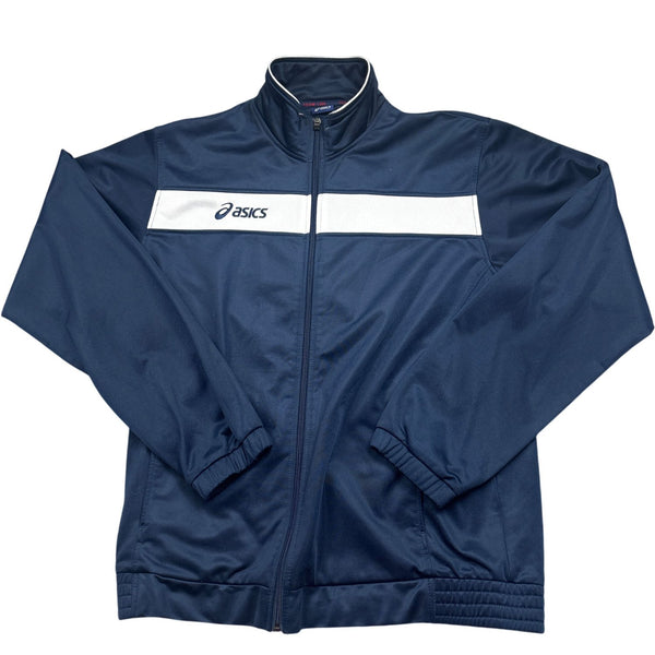 Vintage Navy Asics Track Jacket (L)