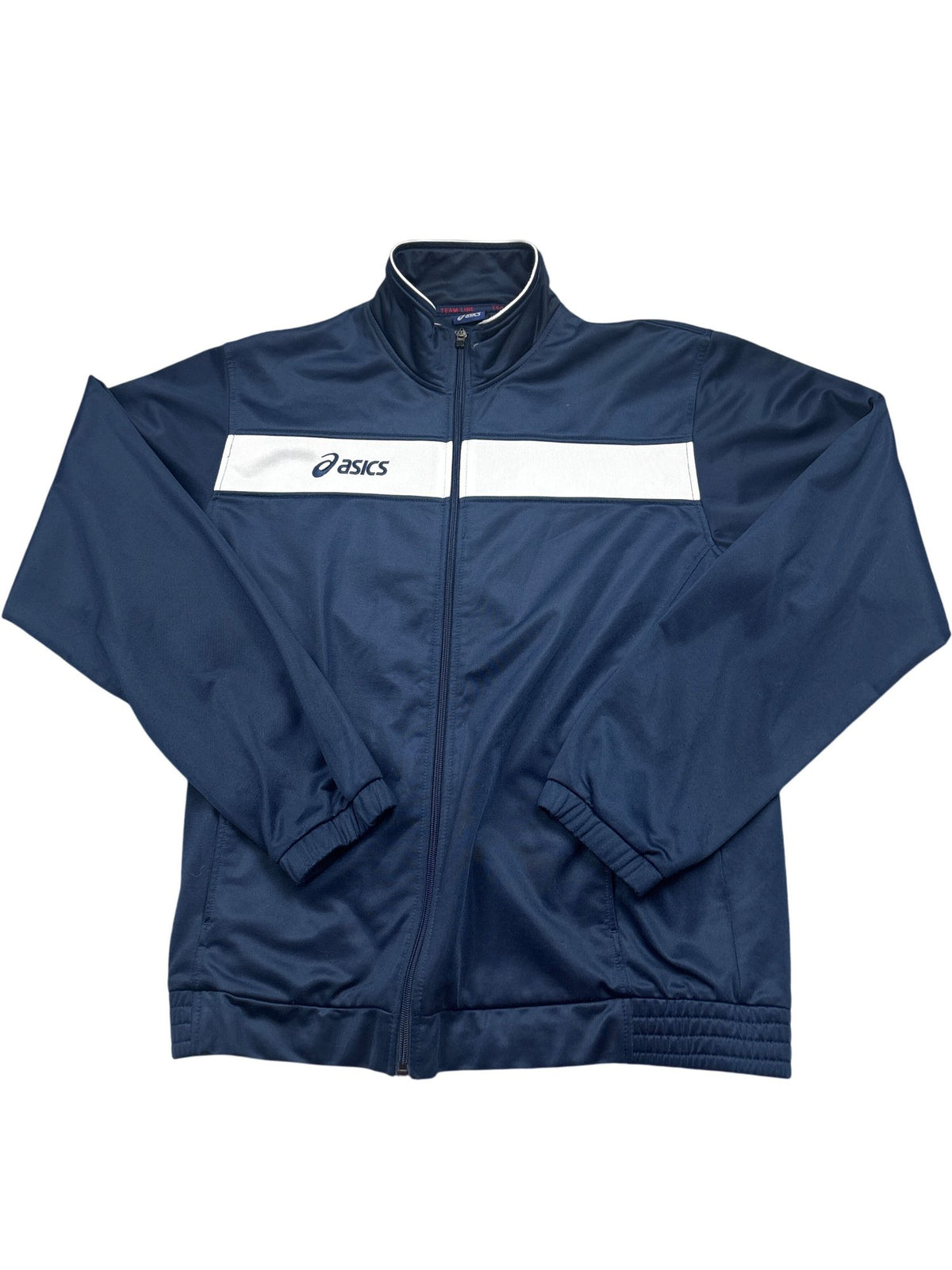 Vintage Navy Asics Track Jacket (L)