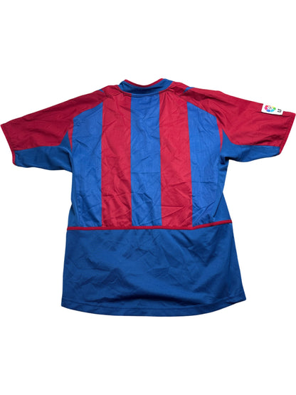 Vintage Blue Red Nike Barcelona Football Shirt 2002/2003 (L)