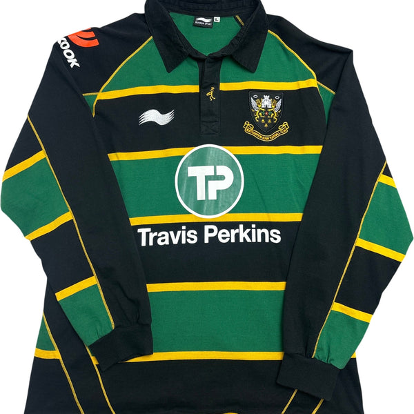 Vintage Green Reebok Rugby Jersey Northampton Saints (L)