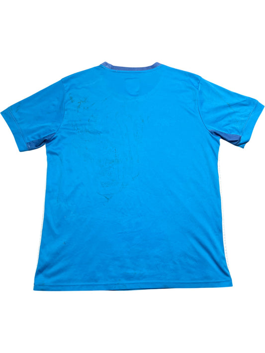 Vintage Blue Adidas Marseille T-Shirt Football (M)