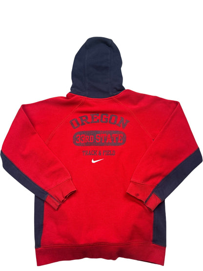 Vintage Red Nike Hoodie Oregon Track & Field 90s (L)