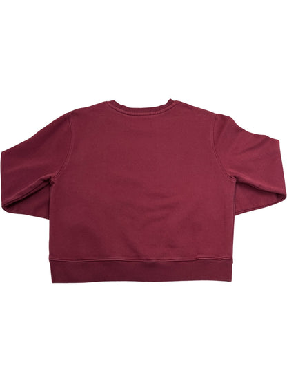 Vintage Burgundy Calvin Klein Crewneck Sweatshirt (XS)