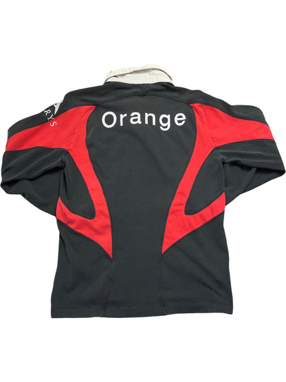Vintage Black Nike Rugby Shirt Stade Toulousain 2000s (S)