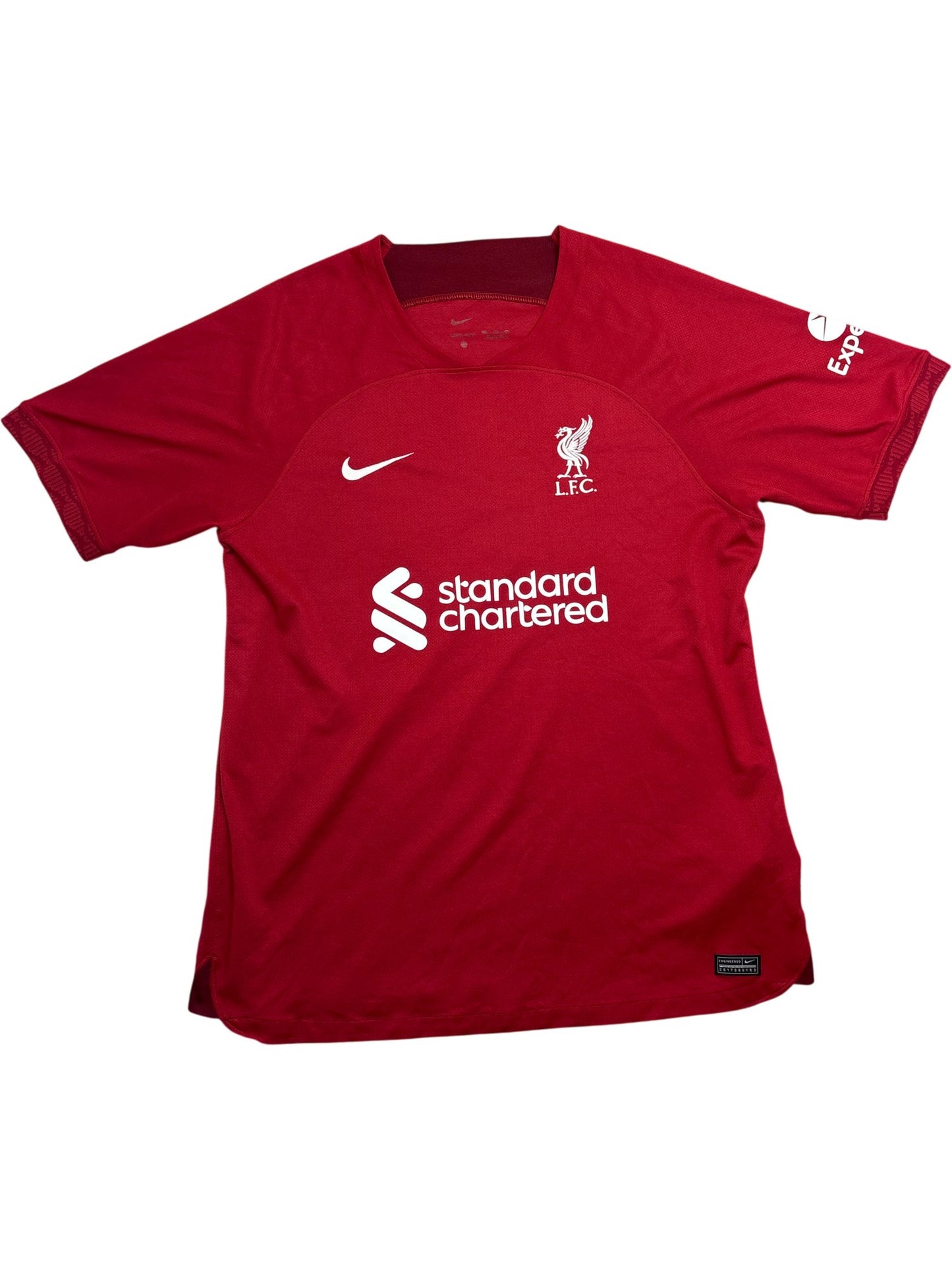 Vintage Red Nike Jersey Liverpool FC Football Jersey (XXL)