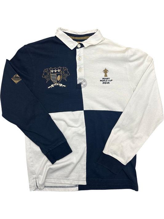 Vintage Navy Rugby World Cup 2015 Polo Shirt (S)