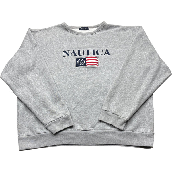 Vintage Grey Nautica Sweatshirt  (XL)