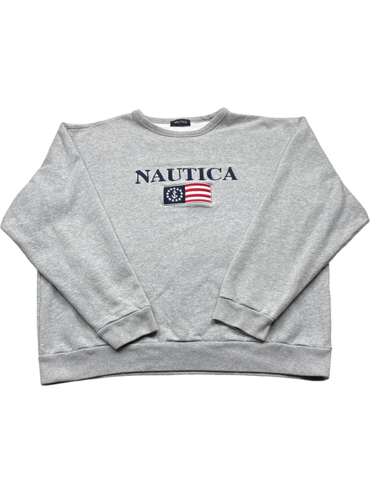 Vintage Grey Nautica Sweatshirt  (XL)
