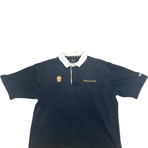 Vintage Blue England Rugby Shirt (XL) (XL)