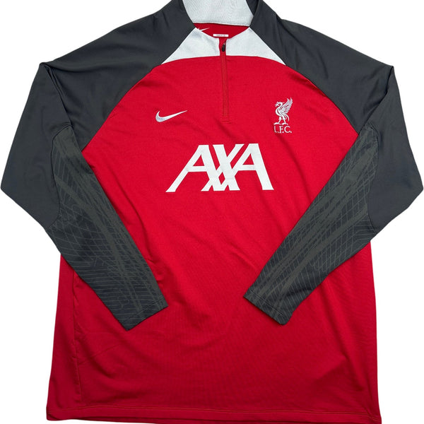 Vintage Red Nike Soccer Training Top Liverpool FC (XXL)