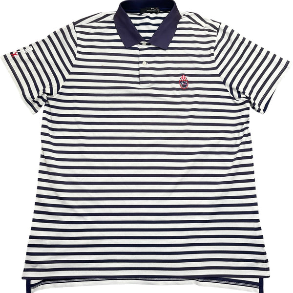 Vintage Navy Ralph Lauren Polo Striped 20 (L)