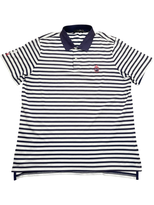 Vintage Navy Ralph Lauren Polo Striped 20 (L)