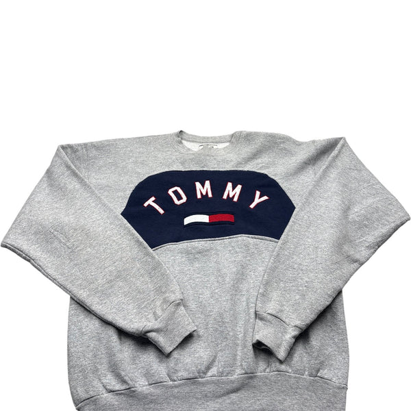 Vintage Grey Tommy Hilfiger Sweatshirt 90s (M)