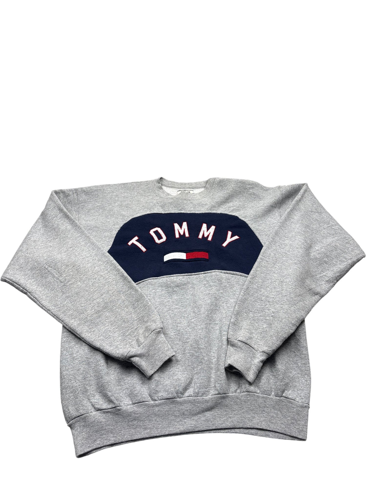 Vintage Grey Tommy Hilfiger Sweatshirt 90s (M)