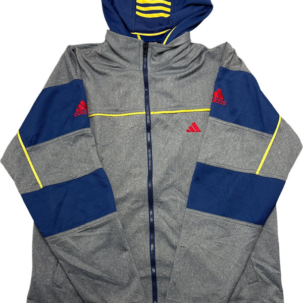 Vintage Grey Adidas Hoodie Modern (M)