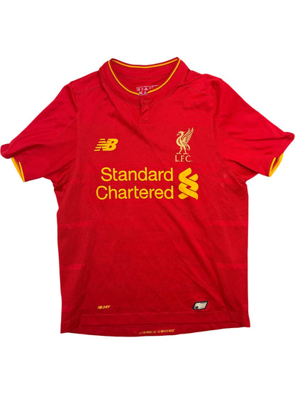 Vintage Red New Balance Liverpool FC Jersey Kids 13-14 (XXS)