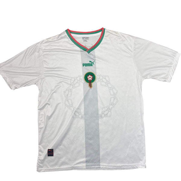 Vintage White Puma Football Jersey 3XL (XXL)