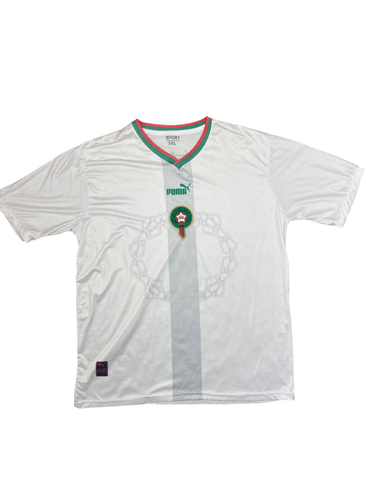 Vintage White Puma Football Jersey 3XL (XXL)