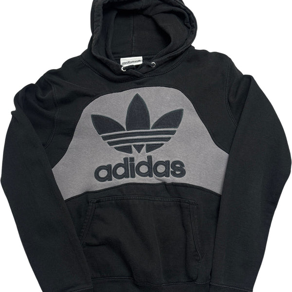 Vintage Black Adidas Hoodie Rework (XXS)