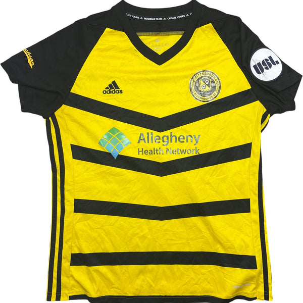 Vintage Yellow Adidas Soccer Jersey (L)