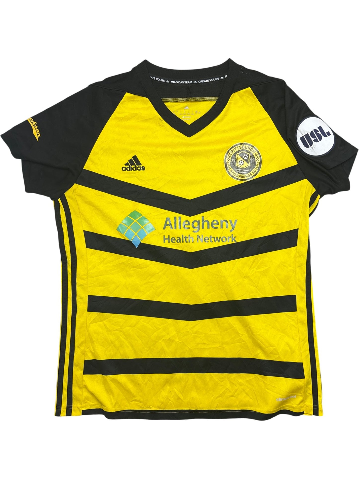 Vintage Yellow Adidas Soccer Jersey (L)