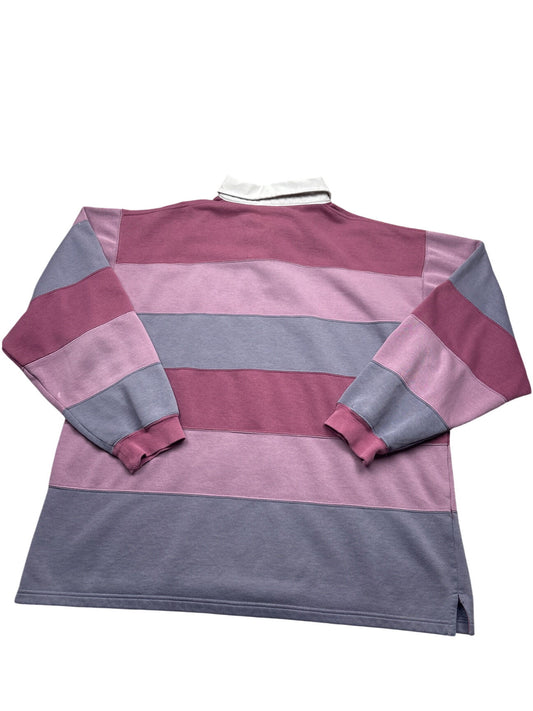 Vintage Purple Cotton Traders Rugby Shirt 90s (L)