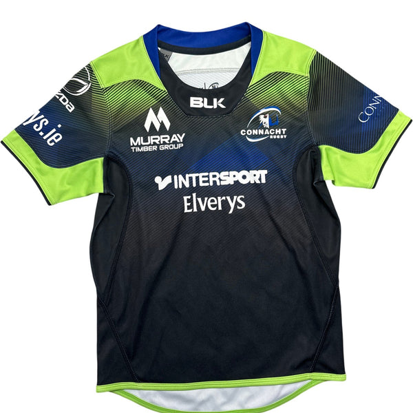 Vintage Green BLK Rugby Shirt Connacht Kids 9-10 (XXS)
