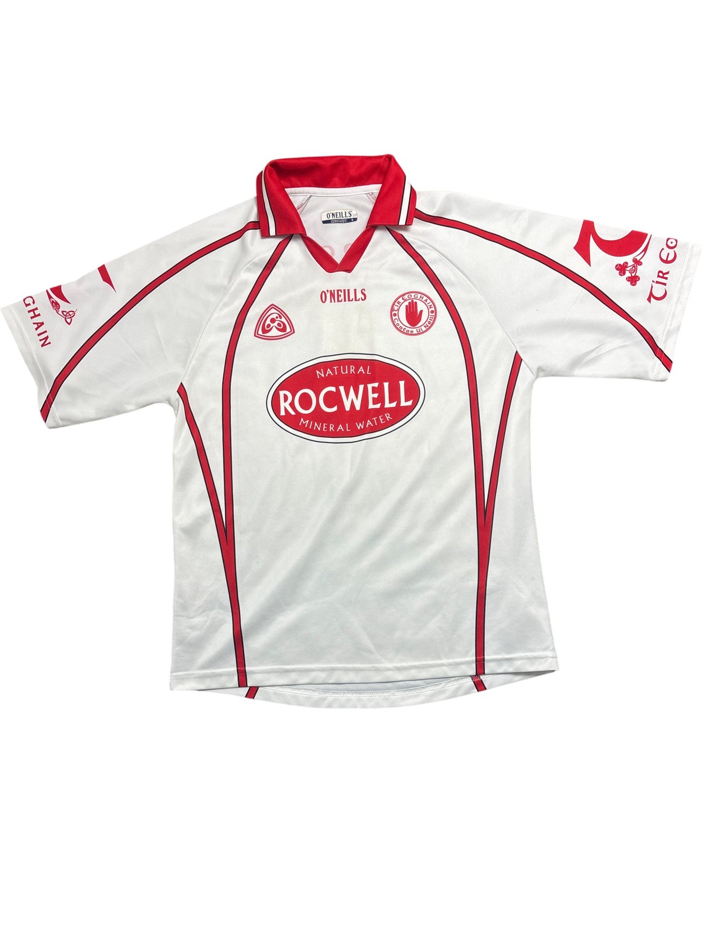 Vintage White ONeills Jersey Gaelic Football Tír Eoghain (S)