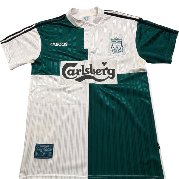 Vintage Green Adidas Liverpool Football Jersey 90s (S)