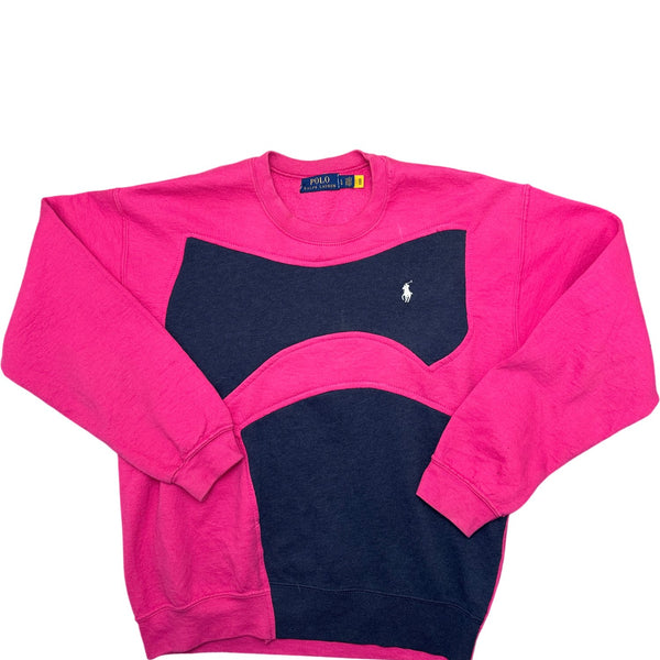 Vintage Pink Polo Ralph Lauren Sweatshirt 90s (L)