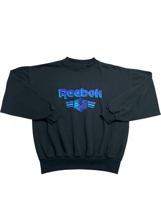 Vintage Black Reebok Sweatshirt 90s Reebok Sweatshirt (L) (L)