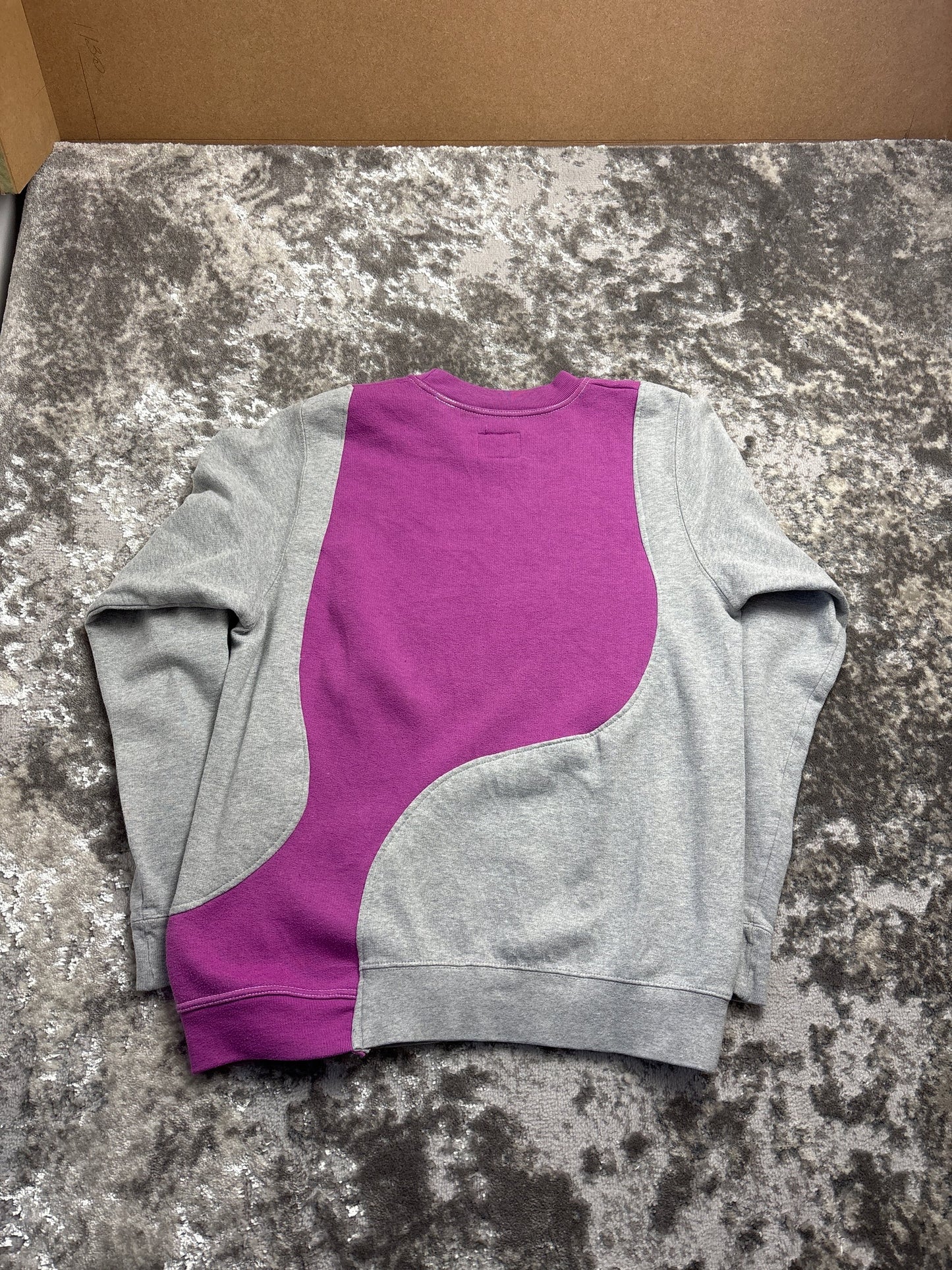 Vintage Purple and Grey 501 Crewneck Sweatshirt (XL)