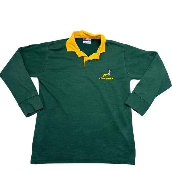 Vintage Green South Africa Rugby Shirt Y2K (S)