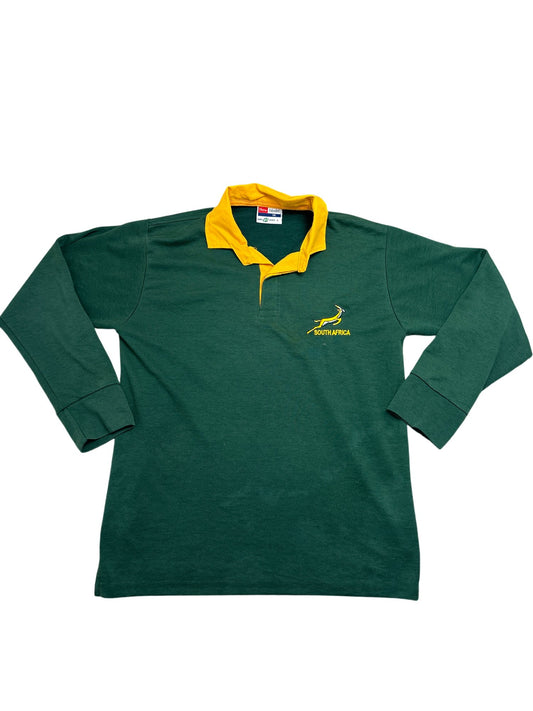 Vintage Green South Africa Rugby Shirt Y2K (S)