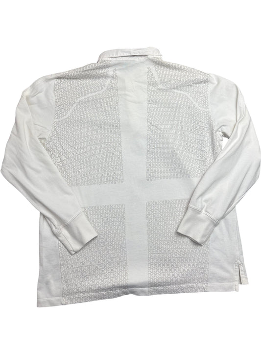 Vintage White Nike Rugby Shirt England O2 (L)