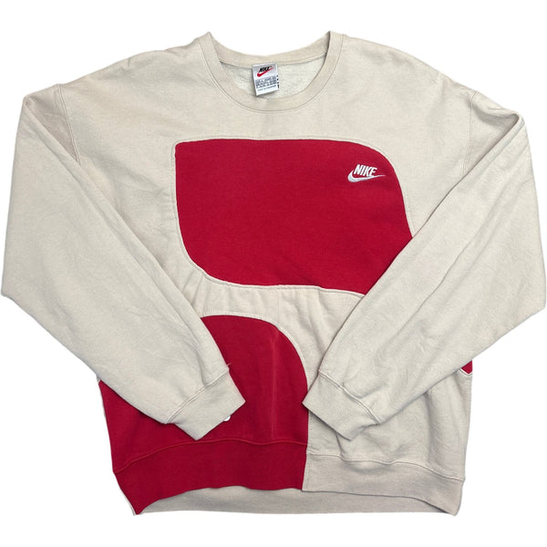 Vintage Beige Nike Crewneck Sweatshirt 90s (L)