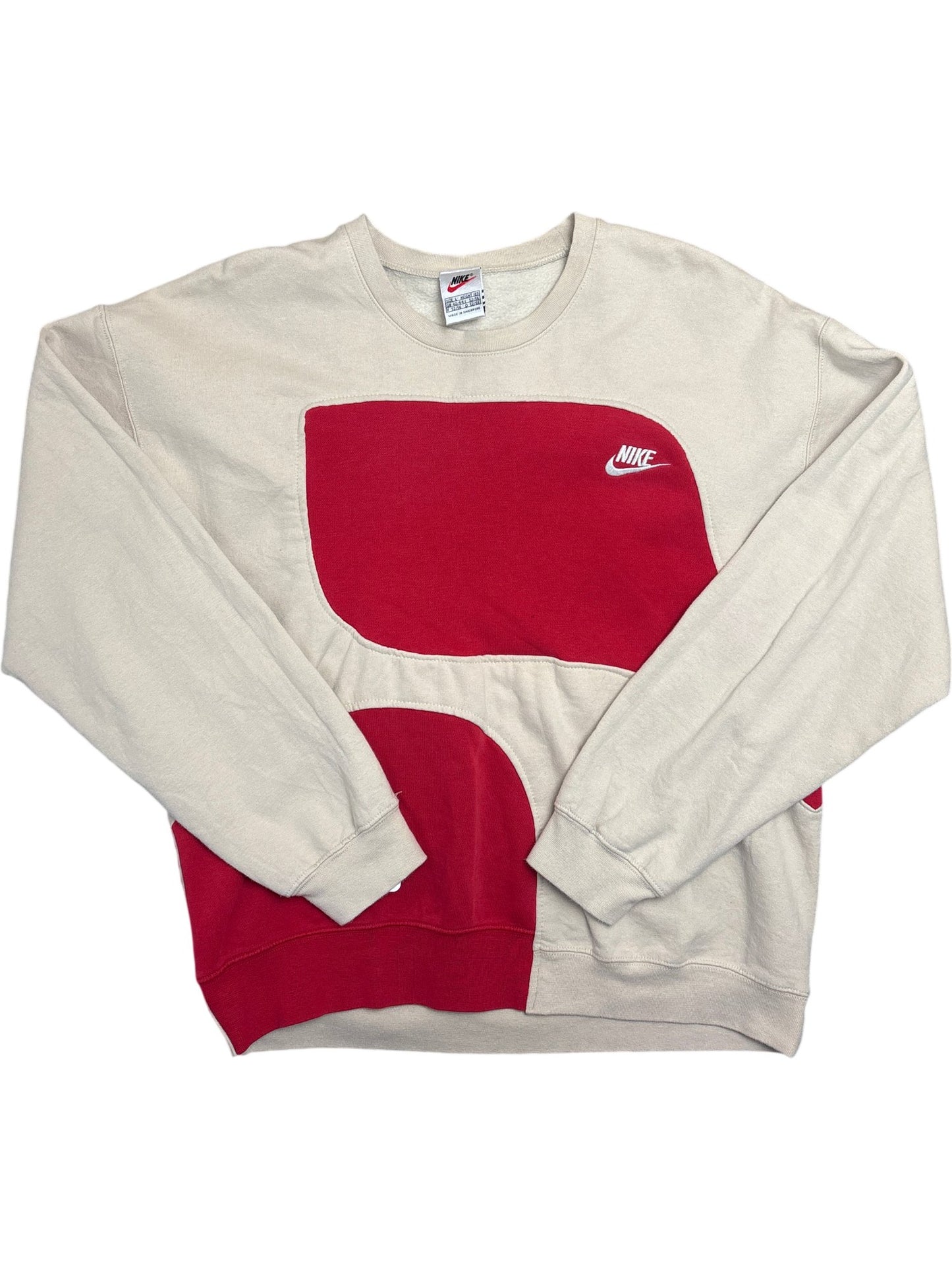 Vintage Beige Nike Crewneck Sweatshirt 90s (L)