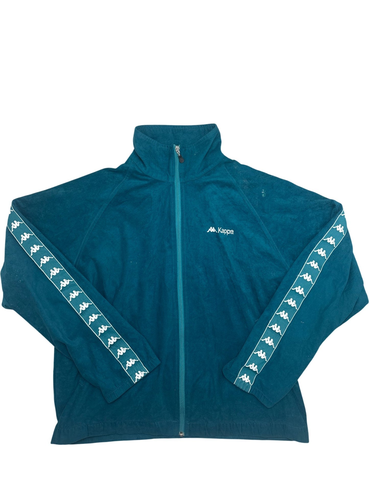 Vintage Blue Kappa Fleece Jacket 90s (XL)