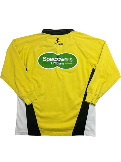 Vintage Yellow Kukri Rugby Shirt 2004 2005 Specsavers Official (L)
