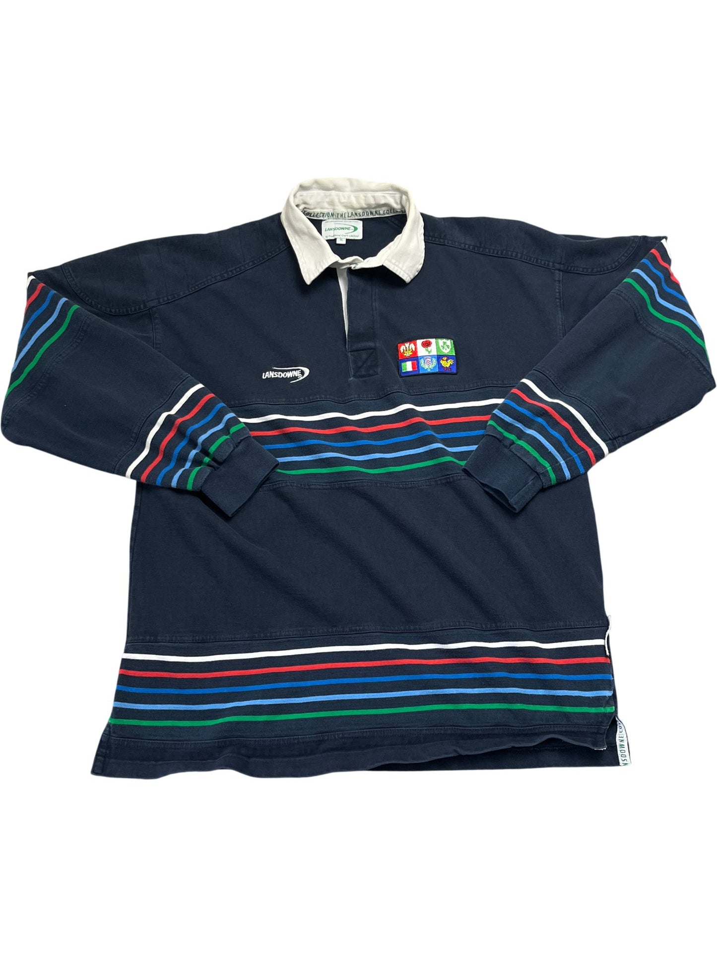 Vintage Navy Lansdowne Rugby Shirt 90s (XL)