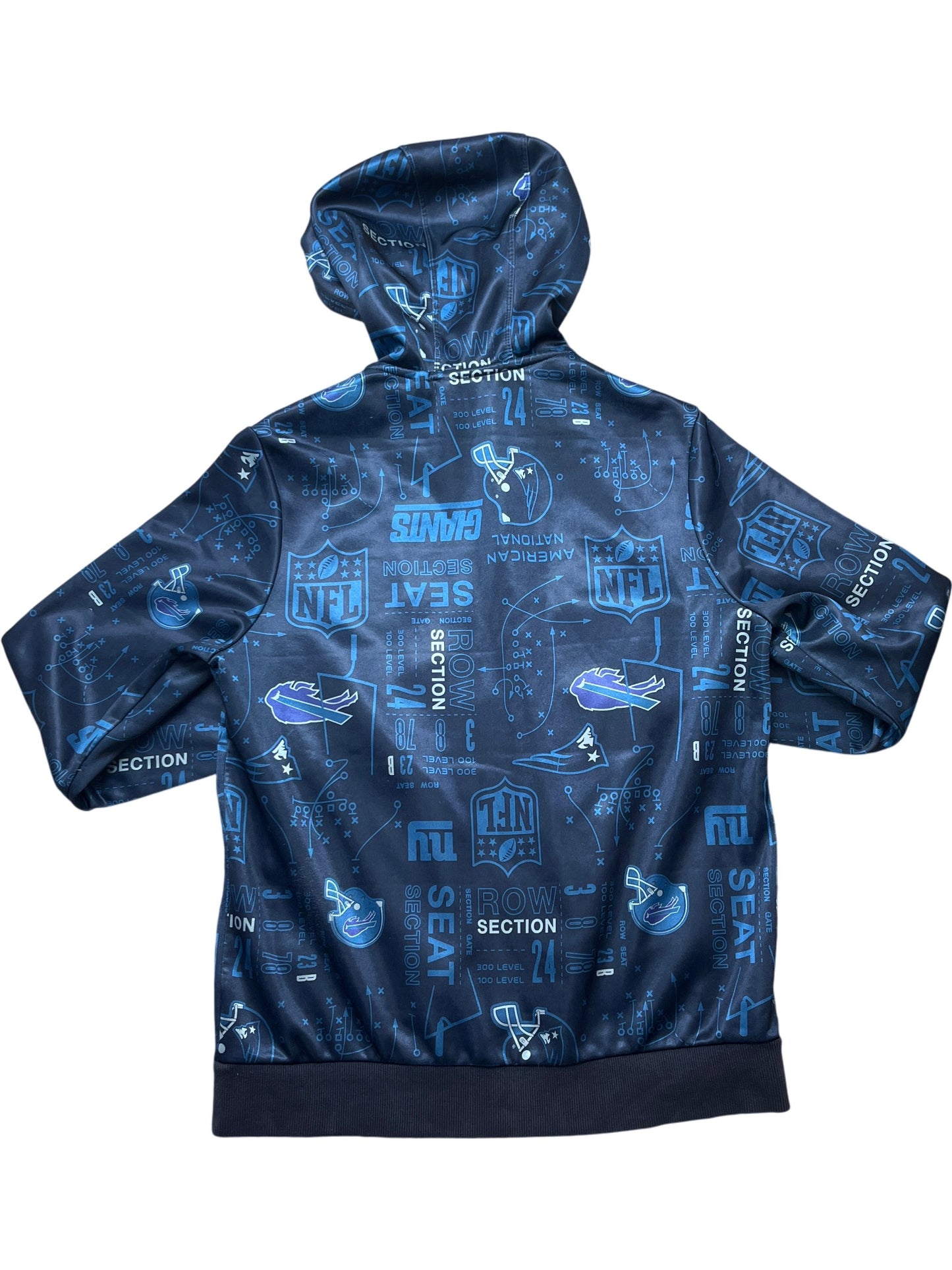 Vintage Blue NFL Hoodie Track Jacket (S)