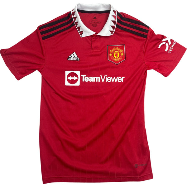 Vintage Red Adidas Manchester United Jersey 2020 Kids 11-12 (XXS)