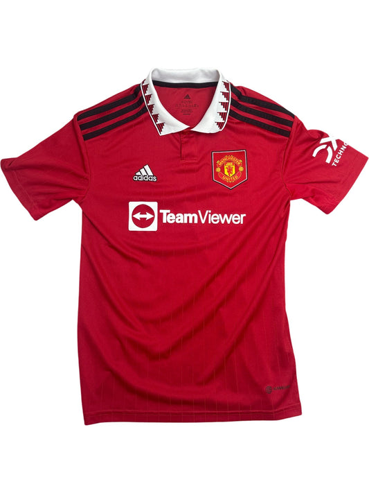 Vintage Red Adidas Manchester United Jersey 2020 Kids 11-12 (XXS)