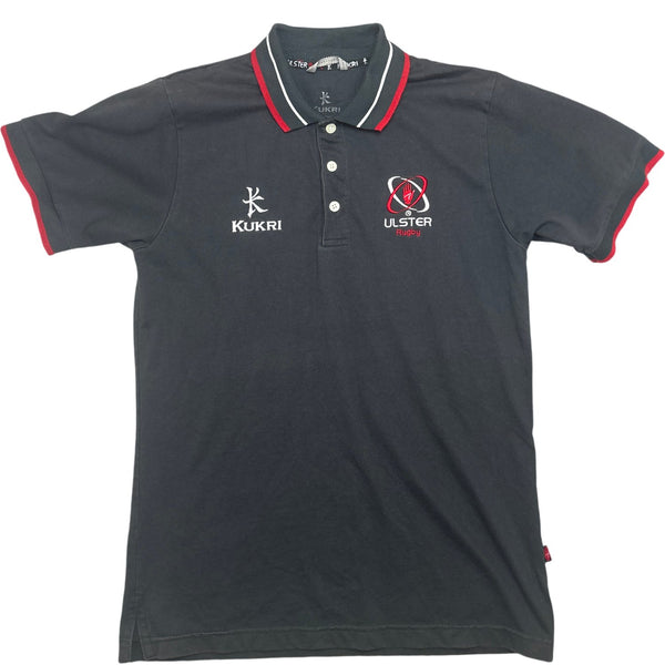 Vintage Black Kukri Polo Shirt Ulster Rugby 6 (M)