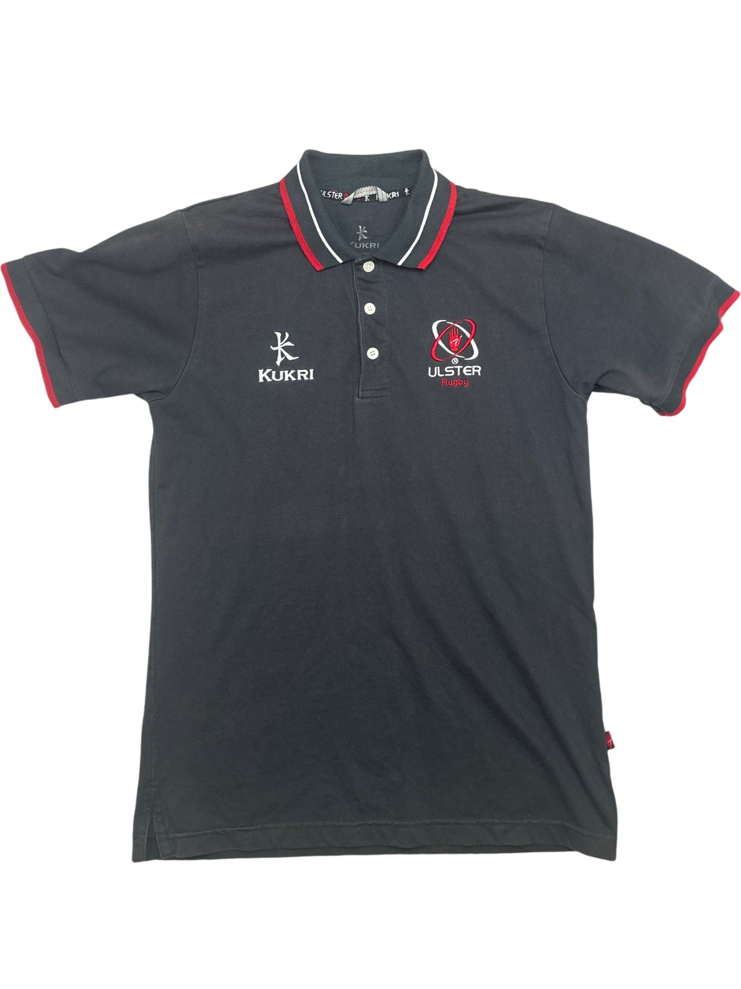 Vintage Black Kukri Polo Shirt Ulster Rugby 6 (M)